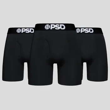 Boxerky PSD Modal Solids Black 3 Pack Men Underwear Velikost: XL