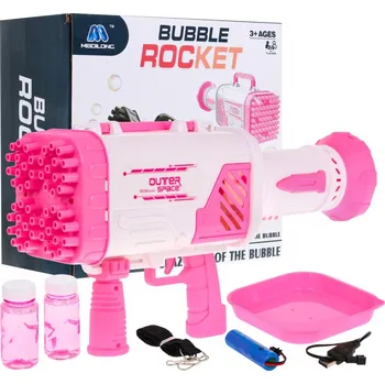 Dětská zbraň Mamido Dětská pistole na tvoření bublin růžová