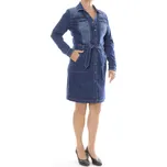 Timezone Denim Shirt Šaty Středně Modré XS
