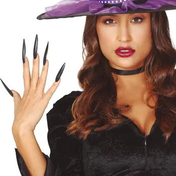 Karnevalový kostým GuircaSada falešných nehtů – černé drápy