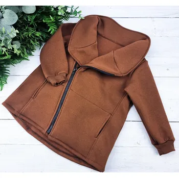 Dívčí mikina Kulišárny Kabátek WARM - křivák HNĚDÁ VELIKOST: 116