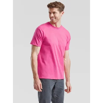 Pánské triko Fruit of the Loom Fruit of the Loom růžová 2463220