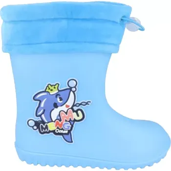 Chlapecké holínky Barefoot zateplené holínky modré 28