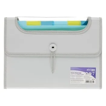 Set školních potřeb Teczka A4 Vfile z 6 przekładkami szara STRIGO