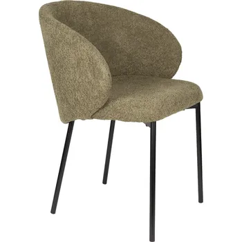 Jídelní židle White Label Zelená čalouněná jídelní židle WLL AYLE