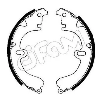 Brzdová čelist Sada brzdových čelistí CIFAM 153-417