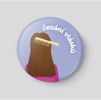 Magnetická kreslící tabulka Česání vlásků - plánovací magnetka