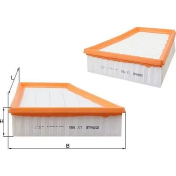 Vzduchový filtr Vzduchový filtr KNECHT LX 998