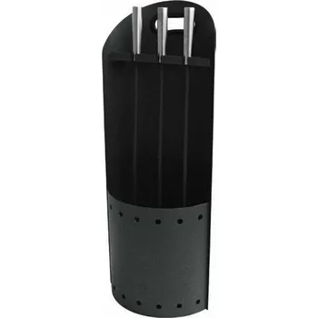 Kuchyňský gril Krbové nářadí DKD Home Decor Černá Nerezová ocel (23 x 16 x 61 cm)