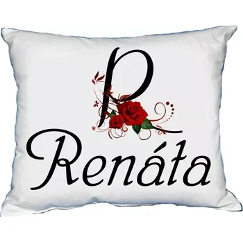 Dekorativní polštářek Polštář s dámským jménem RENÁTA (polštářek dámské jméno )