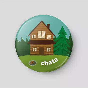 Magnetická kreslící tabulka Chata - plánovací magnetka