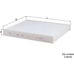 Filtr, vzduch v interiéru KNECHT LA 467/S