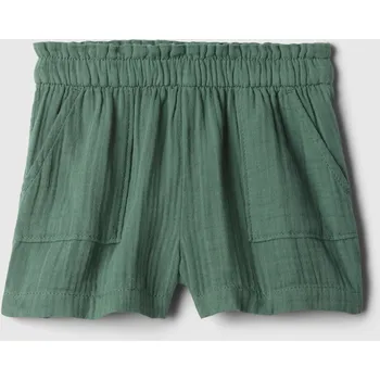 Chlapecké kraťasy GAP Dětské mušelínové kraťasy - Holky GAP kaki 2723450