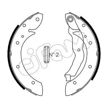 Auto-moto Sada brzdových čelistí CIFAM 153-351