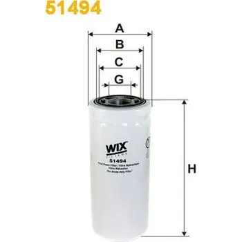 Hydraulický filtr Hydraulický filtr, automatická převodovka WIX FILTERS 51494