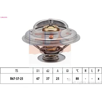 Chladič motoru Termostat, chladivo EPS 1.880.259S