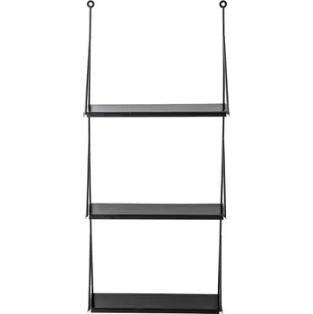 police Černá kovová nástěnná police Bloomingville Walter ID_1345003