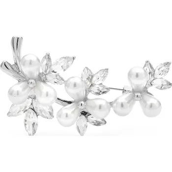 Brož B-TOP Brož s perlovými květy