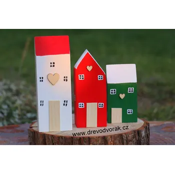 Vánoční dekorace Sada vánočích domečků Varianta: Sada 1