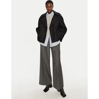 Dámský kabát IVY OAK Vlněný kabát Janet IO119101 Černá Regular Fit XL