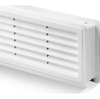 Nábytkové kování Větrací mřížka plastová 455x135 - bílá