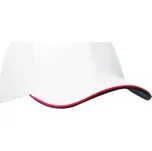 Myrtle beach Unisex kšiltovka MB6197 White-Red one size