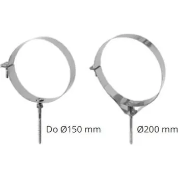 Karl úchytka ohebného potrubí, průměr 200mm