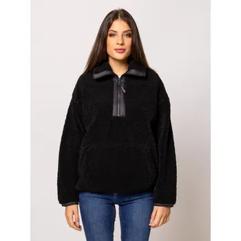 Dámská mikina Heavy Tools dámská teddy mikina na zip Tenka černá Velikost: XS