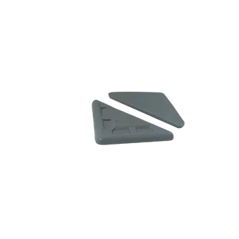 Nábytkové kování Kluzák T5 (plochý trojúhelník) - k nastřelení - šedá 35