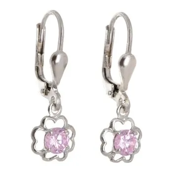 Náušnice Stříbrné dětské náušnice STNAD047F