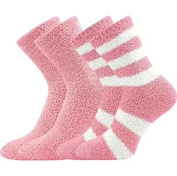 Dámské ponožky 2PACK dámské ponožky Boma - Světlana, růžová Barva: Růžová, Velikost: 35-41
