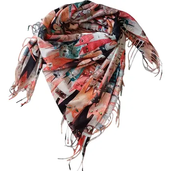 Šátek Šátek podzim/zima "veselé kočičky"