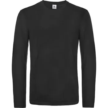 Pánské tričko B&C Collection Pánské tričko s dlouhým rukávem B&C Collection Černá 4XL