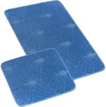 Koupelnová předložka BANY, CHRPA TMAVĚ MODRÁ, 60x100cm
