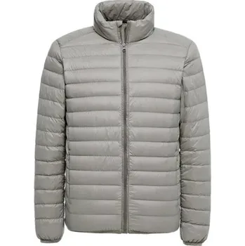 Pánský zimní kabát Pánská prošívaná bunda Barva: Šedá, Velikost: XL