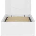 Postel Tetrix s roštem 90cm bílá lesk