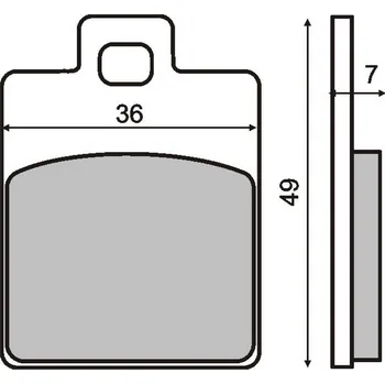 Brzda pro motocykl RMS Brzdové destičky 0300 RMS 225100300