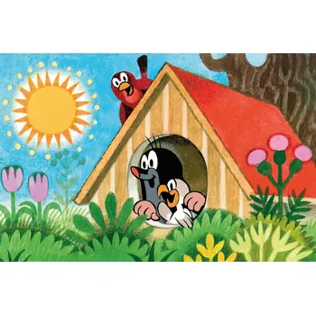 Hračka DINO Puzzle Krtek - ptačí budka 54 dílků