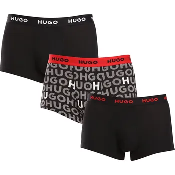 Boxerky 3PACK pánské boxerky HUGO vícebarevné (50517894 980) L Možnost vrácení zboží ZDARMA do 120 dnů!