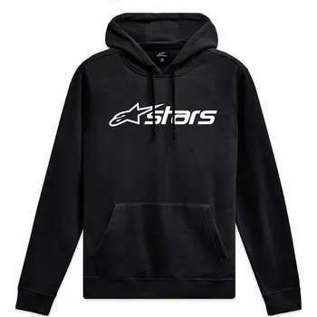 Pánská mikina ALPINESTARS mikina BLAZE HOODIE 3 černá/bílá - S