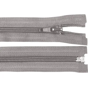 Spirálový zip No 5 délka 85 cm bundový POL, barva 528 šedá perlová