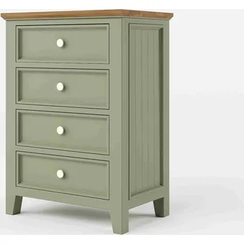 Komoda Komoda PROVENCE K11P z masivu olivová Barevné provedení: Olivová, Provedení: SLIM - šuplíky bez pojezdů