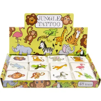 Tetování Divoká zvířata/safari 12 kusů