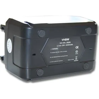 VHBW Baterie pro AEG Milwaukee M28 BX / MC28, 28 V, 4.0 Ah