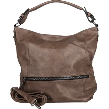 Kabelka Velká hnědá do ruky, na rameno i crossbody ROMINA & CO D177