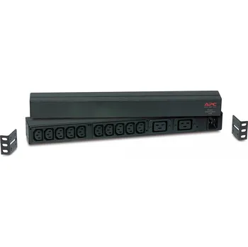 Záložní zdroj APC RACK PDU BASIC 1 U 16A 230V napěťová distribuční jednotka (PDU) 12 AC zásuvky / AC zásuvek 0U/1U Černá