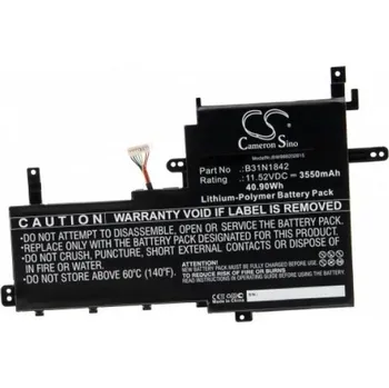 Baterie k notebooku VHBW Baterie pro Asus VivoBook S15, B31N1842, 3550 mAh