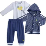 Kojenecký 3 dílný set DIRKJE SAIL modrý Velikost: 56