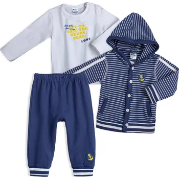 Kojenecká souprava Kojenecký 3 dílný set DIRKJE SAIL modrý Velikost: 56