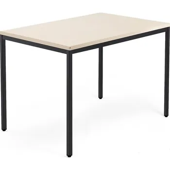Psací stůl Psací stůl QBUS, 4 nohy, 1200x800 mm, černý rám, bříza